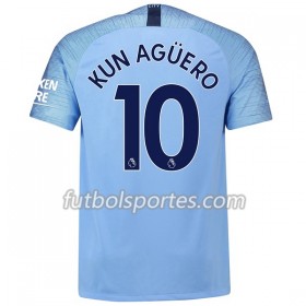 Camisetas Manchester City Kun Aguero 10 Primera Equipacion 2018/2019